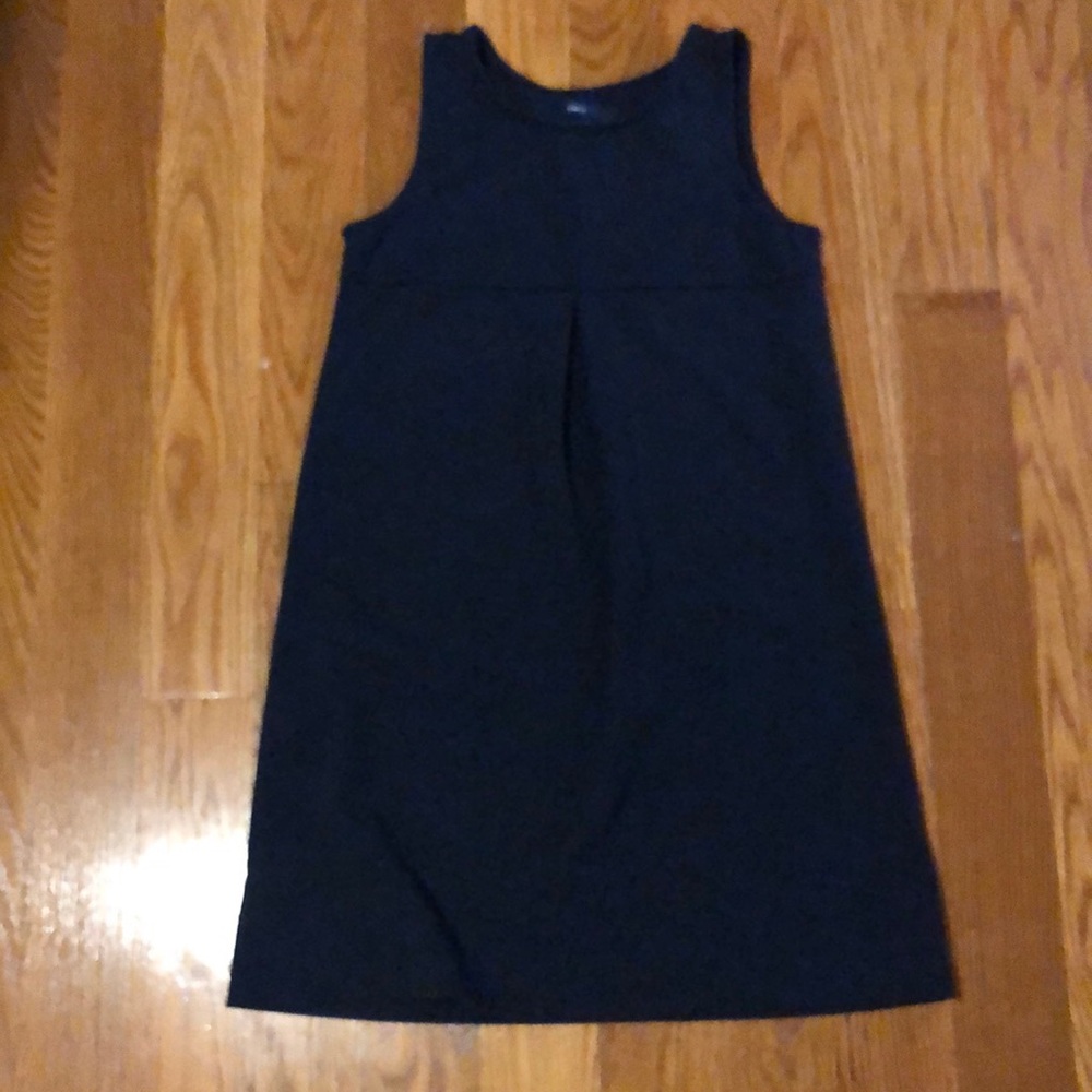 Girls plain navy dress